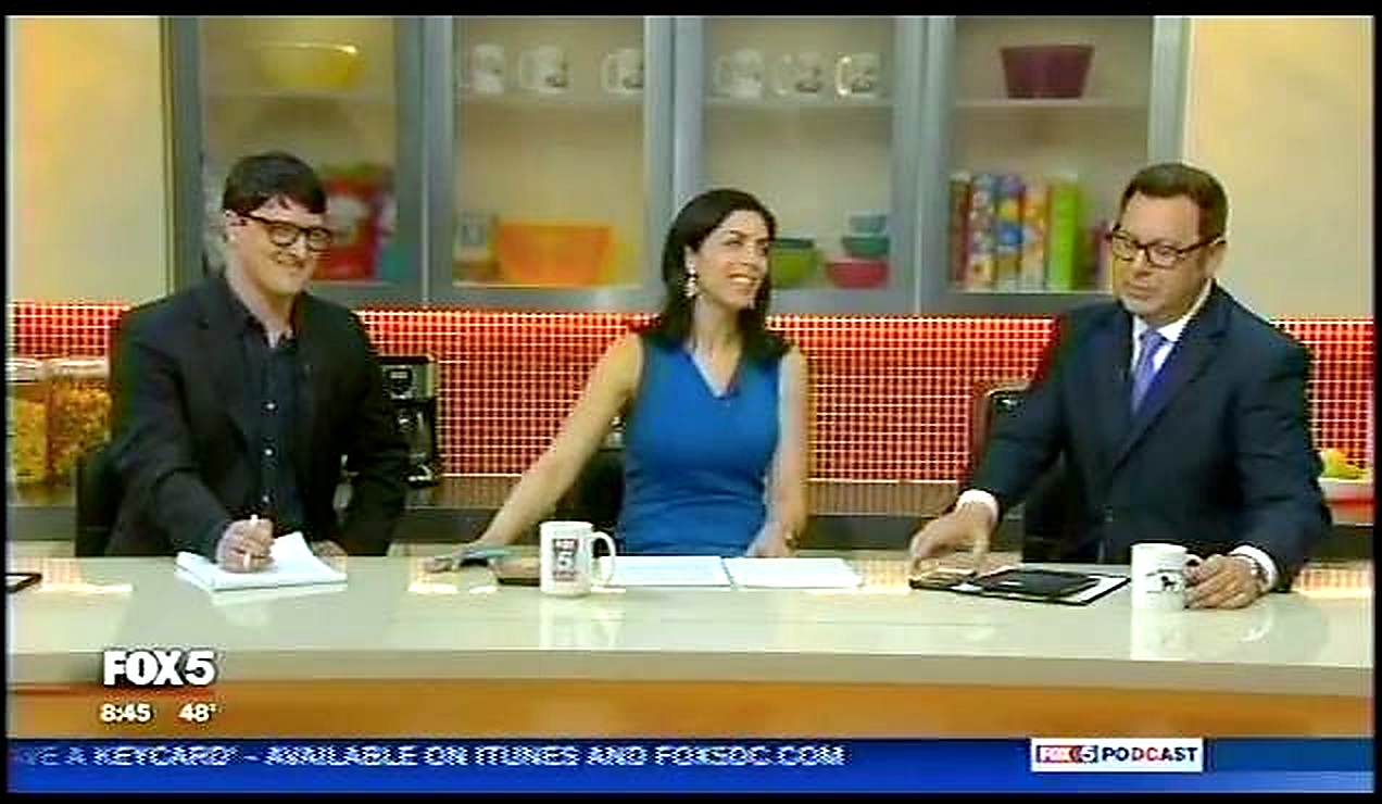 Nick Fouriezos speaking on a television panel