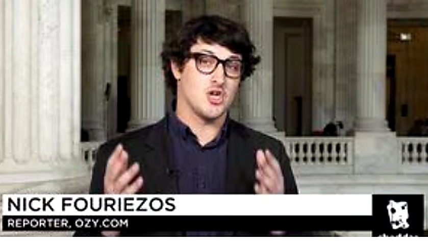 Nick Fouriezos appearing in a television lower third media segment